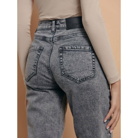Women's jeans Conte Elegant Mom Fit, Size S, Acid Washed Bleach color-3
