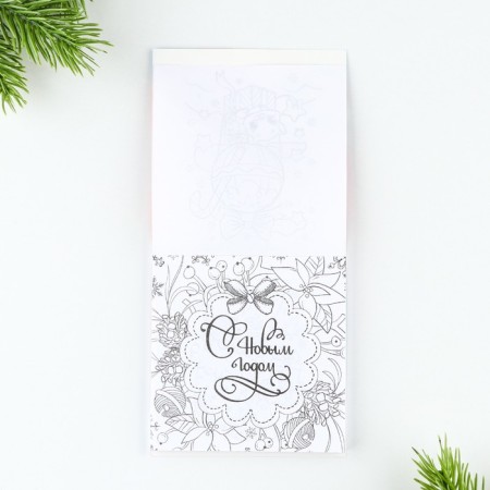 Gift New Year's set: notebook and wax crayons "Magic Unicorn"-4