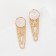 Earrings Assorted "Geometry" circle with a chain, color gold