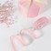 Decorative tape, nylon, 25 mm, 9 ± 0.5 m, pink color No. 041