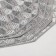 Set of serving napkins on the table "Hypnosis", 4 pcs, d = 38 cm, silver color