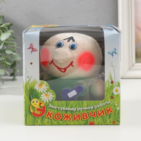 Growing gift Eco -Zhizhivchik "Gitarist" in gift packaging-5