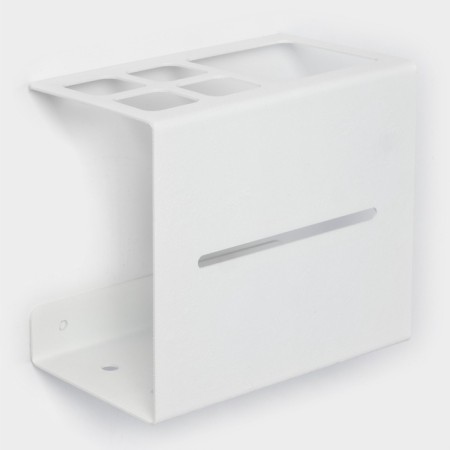 Holder for dental brushes "Loft Art", 13 × 7.5 cm, white color