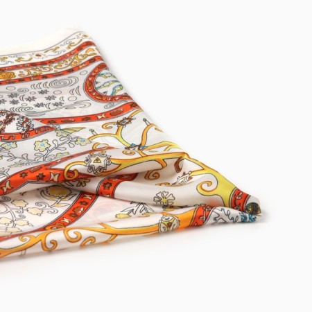 Women's scarf minku rr 70*70 cm, col. white-1