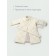 Пальто стёганое для девочек AmaroBaby TRENDY, рост 128-134 см, цвет молочный