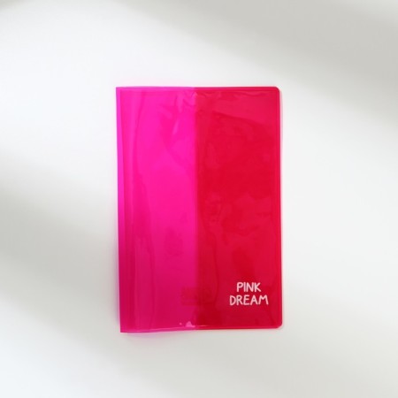 Cover for passport from color PVC "Pink Dream"-2