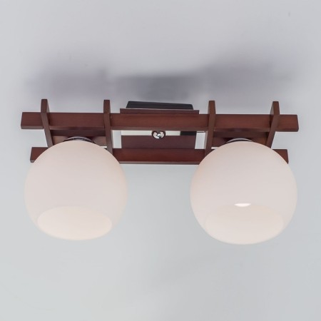 Narita chandelier, 2x100W E27 wenge, chrome-2