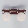 Narita chandelier, 2x100W E27 wenge, chrome
