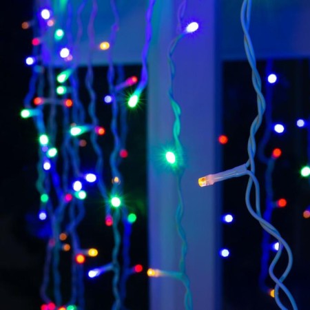 Garland "fringe" 3 × 0.9 m, IP44, UMS, white thread, 232 LED, glow of Multi, 220 V-2