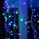 Garland "fringe" 3 × 0.9 m, IP44, UMS, white thread, 232 LED, glow of Multi, 220 V