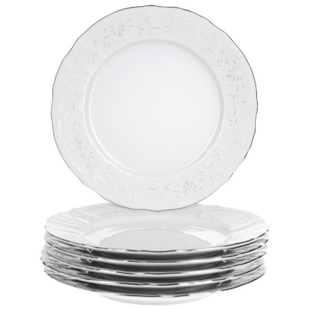 Dessert plate bernadotte, decor "Decol, Platinum layering", 19 cm-1