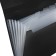 Folder file Calligrata 6 department. A4 plastic 0.7mm black. Mix TsV rubber bands