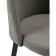 Metal amisore stool/velor, black/gray 48x53x95 cm