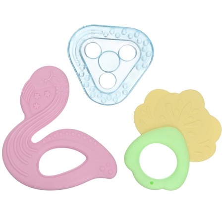 A set of silicone teeters "rodents", with a rattle, 3 pcs., Broke I-2