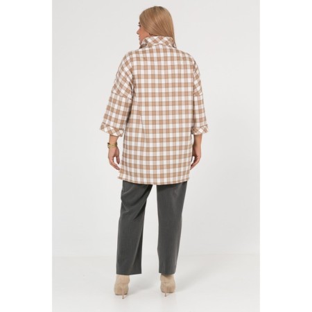 Female shirt, size 66, beige color-4