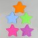 A set of figures from EVA "Star", 12 pcs., Mix color