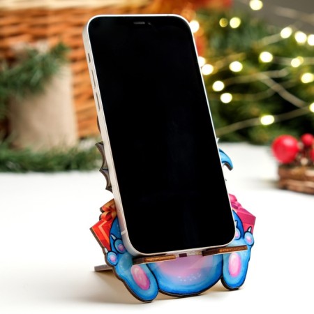 Stand for the phone "Dragon with a gift", 136 x 107mm-1