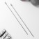 Knitting needles, straight lines, d = 4 mm, 35 cm, 2 pcs