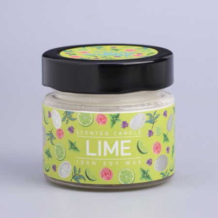 Aromatic candle in the Bank "Mint Lime", owl wax, 80 g-6