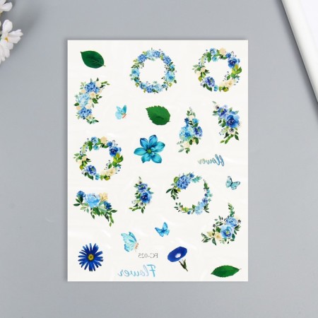 Tattoo on the body color "Flower Wreaths" MIX 24x14.5 cm-2