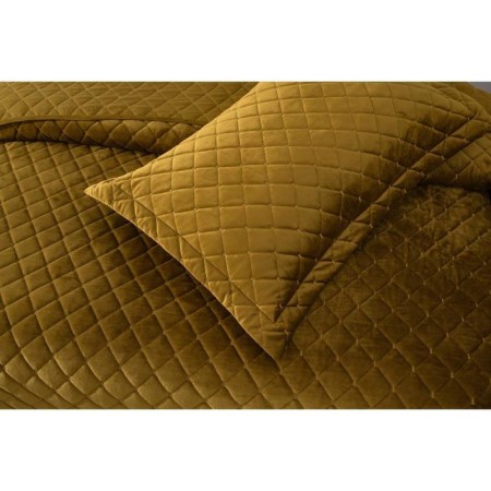A set with a veil "Nathaniel", size 160x220 cm, 50x70 cm, mustard color-6