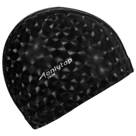 Шапочка для плавания взрослая ONLYTOP, тканевая, обхват 54-60 см-7