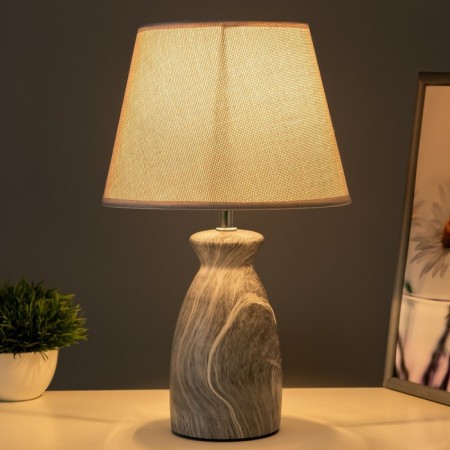 Lena table lamp E14 40W gray 22.5x22.5x37 cm Risalux-1