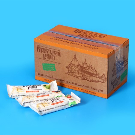 Gingerbread bar "Monastery recipe" in chocolate glaze, assorted, 40 g-1