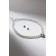 Set 2 objects: earrings, Antoinetta necklace crystals, white color in silver, 40 cm