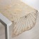 Openwork napkin for the table "Rays", 84 × 40 cm, PVC, gold color