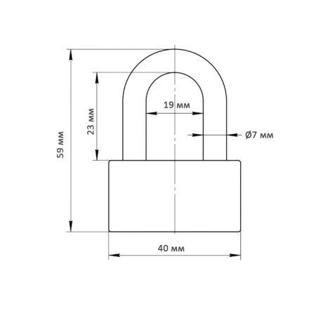 Apex lock "Apex" PDS-32-40 blister-1