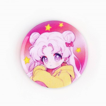 Metal icon, sunset "Cute anime", d = 2.5 cm, mix-5