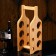 Suvignon bottle stand, 6 bottles, array of ash