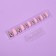 Patch nails, 12 pcs, with adhesive plates, the shape of the almonds, matte/chrome, pink, golden