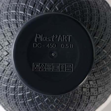 A bowl with a lid, 500 ml, 13.5 × 7.5 cm, color mix-6