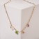 Chain "Summer" flowers, colored in gold, l = 40 cm