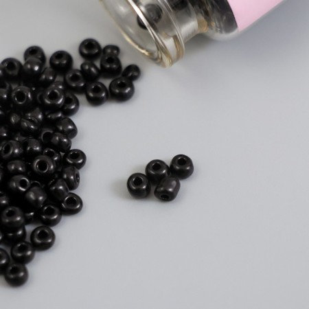 Round 6/0 beads in the bottle "Black Night" 2x20 g set 2 pcs-2