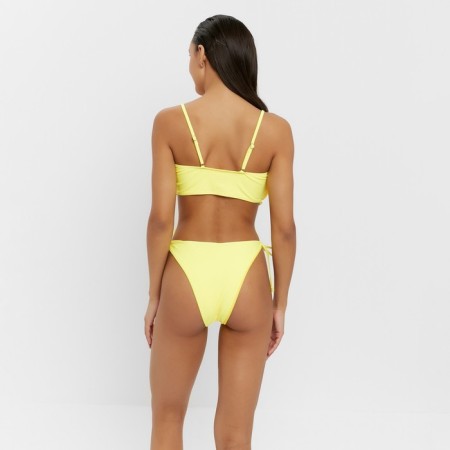 Women's swimsuit with a top bando minku yellow color, size 46-2