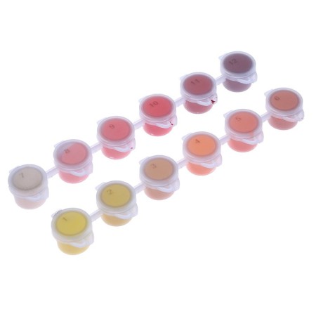 A set of acrylic paints "Fiery Mood", 12 colors-1