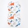 Dinosauric diaplane diaper, flannel 170 g/m, cotton 100%, height 62