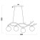 Suspended lamp Freya Fr8014PL-04BS Rosella, 820x130x1300 mm, E27, 4x60W, brass color