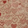 Paper packaging craft "Figure hearts", red, 40 g/m², 0.72 x 10 m