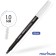 Permanent marker munhwa, 1.0 mm, bullet, white