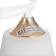Rose chandelier 3x40W E27 white, gold 42x42x23cm