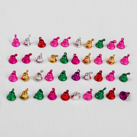 Bell for needlework, set 40 pcs., Size 1 pc. - 0.6 cm, color mix-1