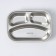 Stainless steel tray 3 sections, 21.5 × 15.5 × 4 cm