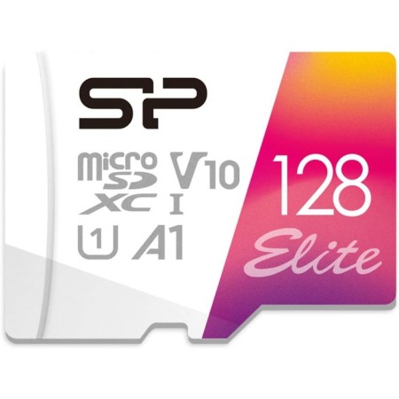 MicrosdxcCcC Silicon Power 128GB SP128GBSTXBV1V20SP Elite + Adapter