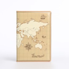 Cover for passport, beige color