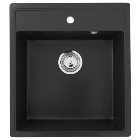 Kitchen Washing Ulgran U406-344, 500x445 mm, ultra-black color