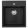 Kitchen Washing Ulgran U406-344, 500x445 mm, ultra-black color